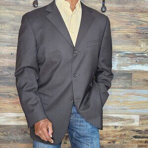 Ermenegildo Zegna Soft Neiman Marcus Brown Wool Jacket Blazer 46R